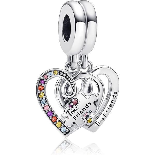 Amazon.com: PANDORA Puzzle Piece Hearts Splittable Friendship